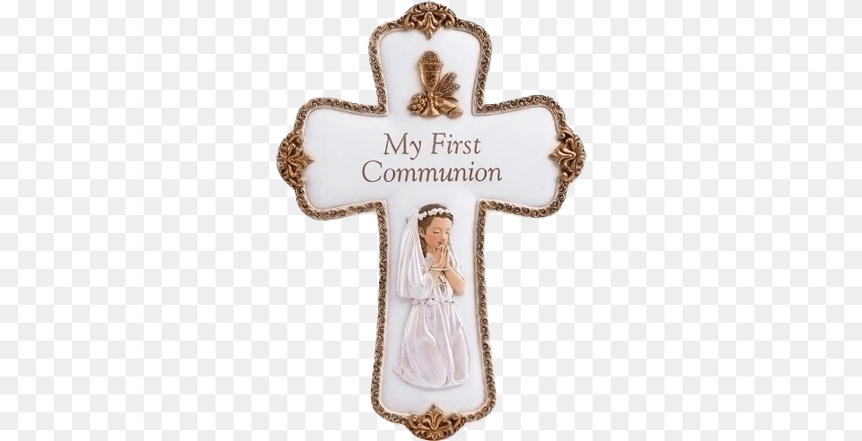 Holy Communion Cart First Holy Communion Girl, Cross, Symbol, Child, Female Free Png Download