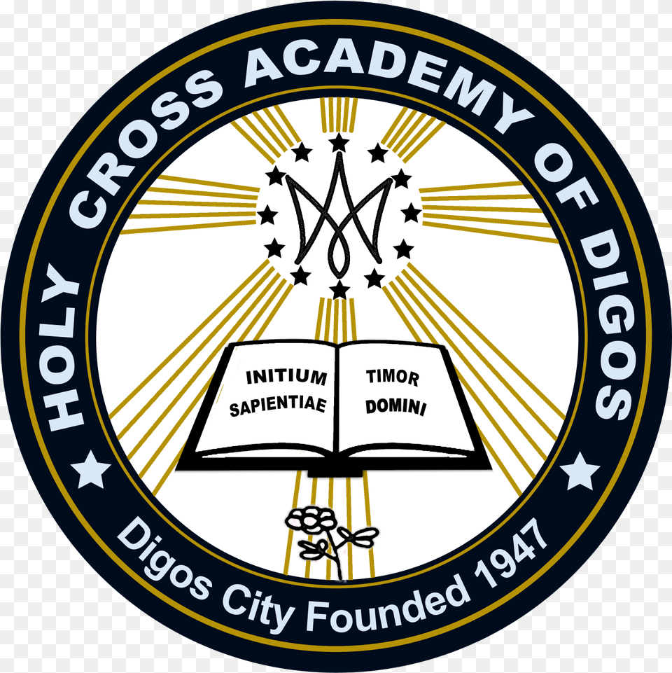 Holy Cross Academy Of Digos Logo Black Label Skate Logo, Emblem, Symbol, Disk Png