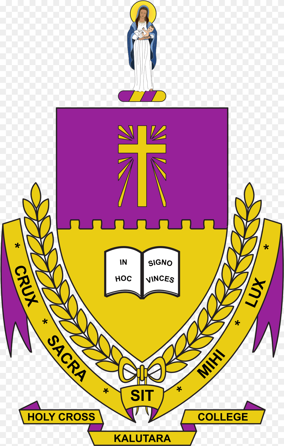 Holy Cross College Kalutara, Adult, Person, Logo, Woman Free Png Download