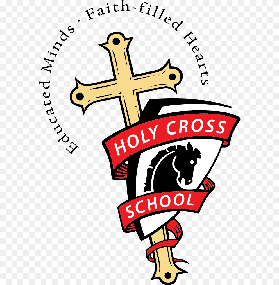 Holy Cross School Logo Holy Cross School Dewitt, Symbol, Emblem Free Transparent Png