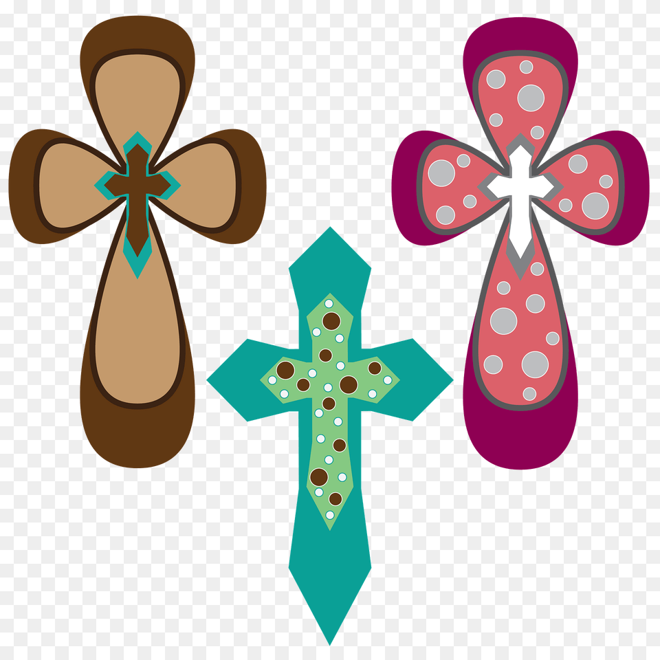 Holy Crosses Clipart, Applique, Pattern, Accessories, Tie Png Image