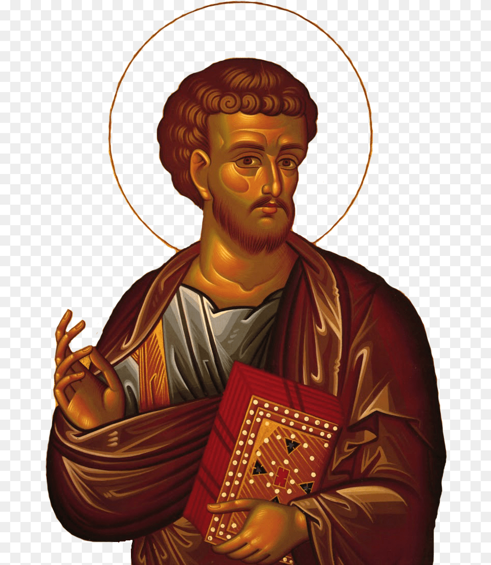 Holy Disciple And Evangelist Luke, Adult, Art, Male, Man Png Image