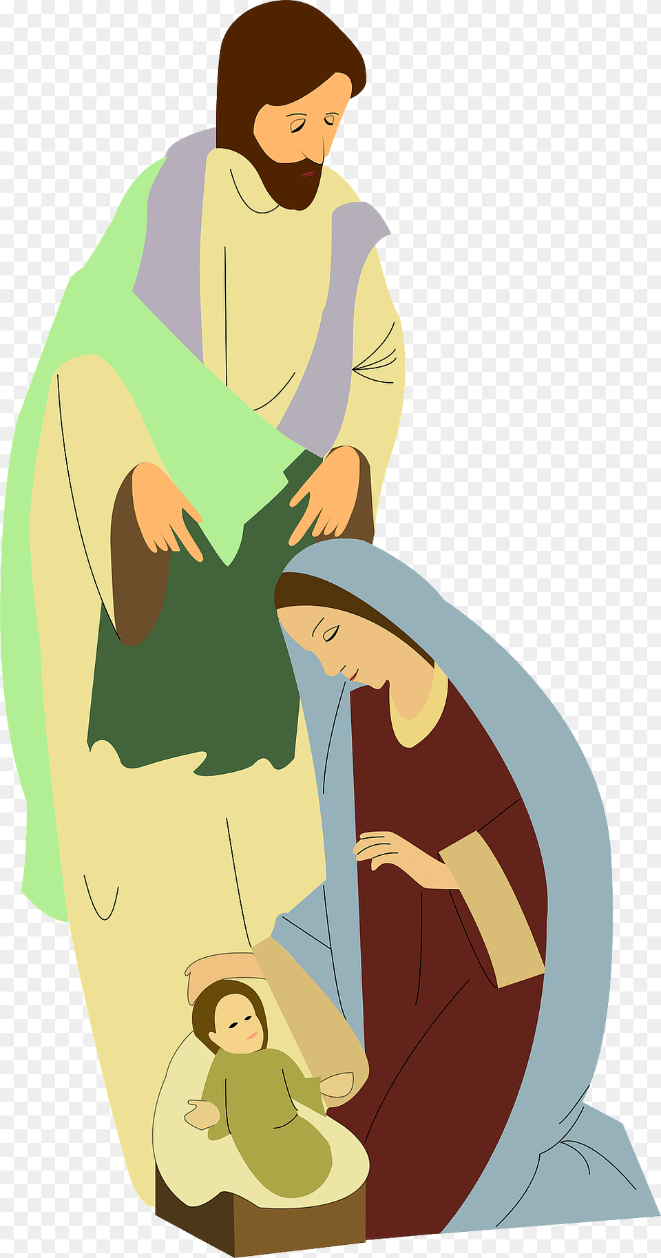 Holy Family Clipart, Adult, Male, Man, Person Free Png Download