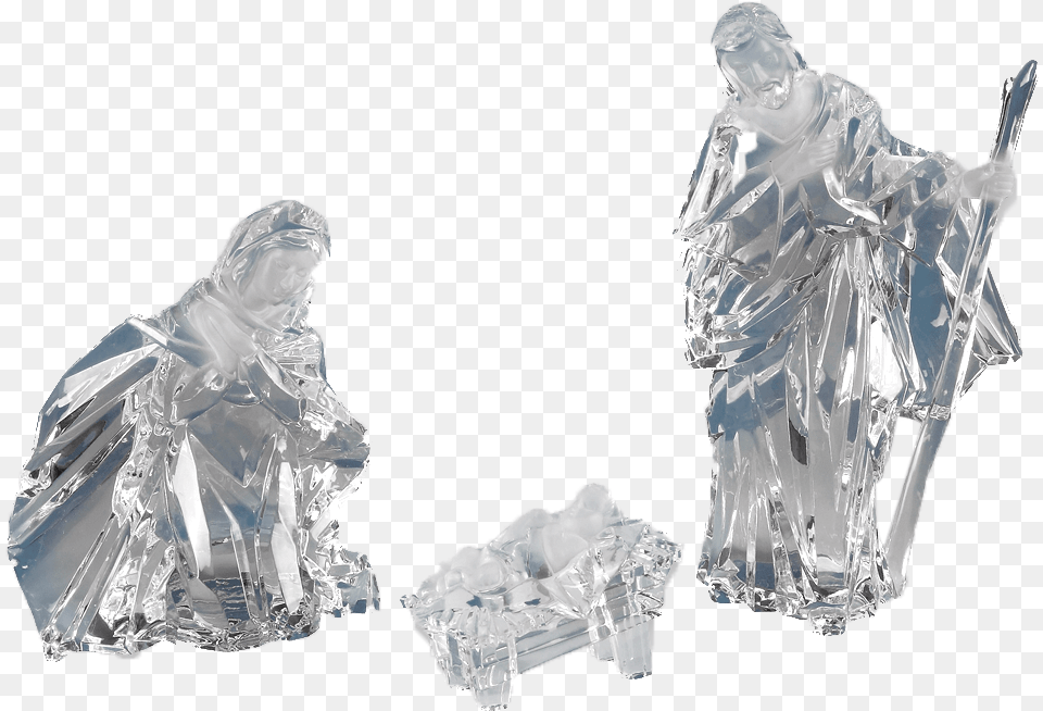 Holy Family Crystal Nativityclass Lazyload Lazyload Figurine, Accessories, Jewelry, Gemstone, Diamond Png