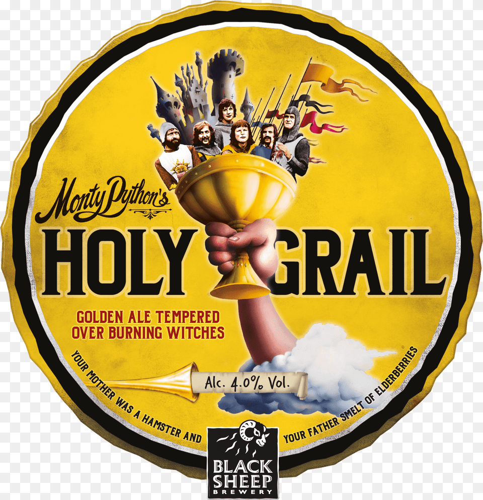 Holy Grail Black Sheep, Advertisement, Adult, Person, Man Png