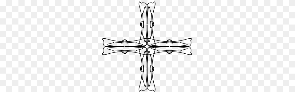 Holy Greek Cross Outline Clip Arts For Web, Gray Free Png Download