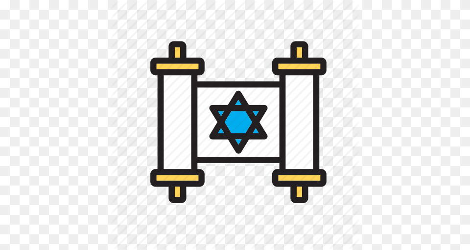 Holy Jewish Judaism Law Religion Text Torah Icon, Symbol, Star Symbol, Cross Free Png