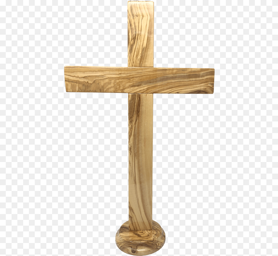 Holy Land 20quot Genuine Olive Wood Standing Cross Cross, Symbol Png Image