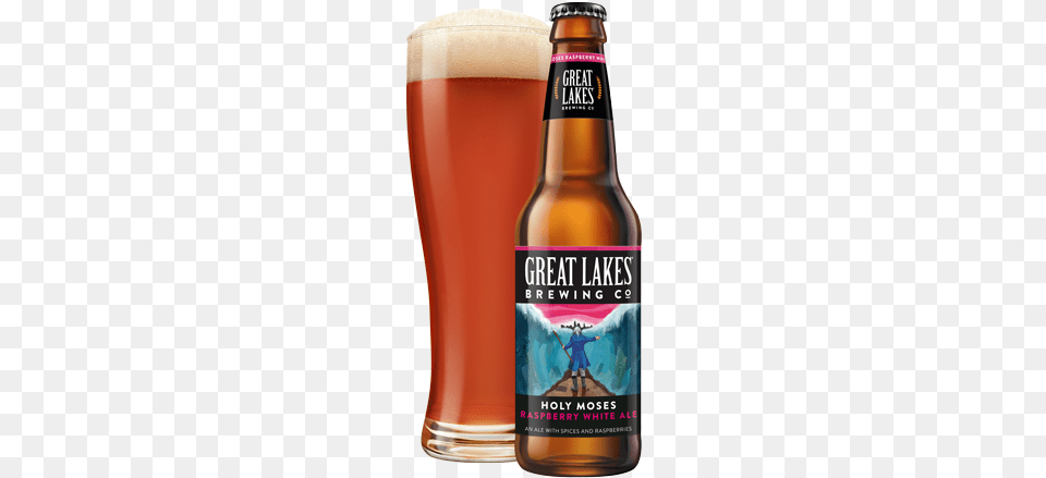 Holy Moses Raspberry White Ale Great Lakes Holy Moses Raspberry, Alcohol, Beer, Lager, Beverage Free Png Download