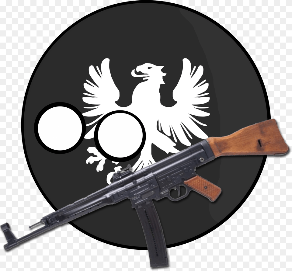 Holy Order Of Germany With Stg 44 Kingdom Of America Flag, Firearm, Gun, Machine Gun, Rifle Png Image
