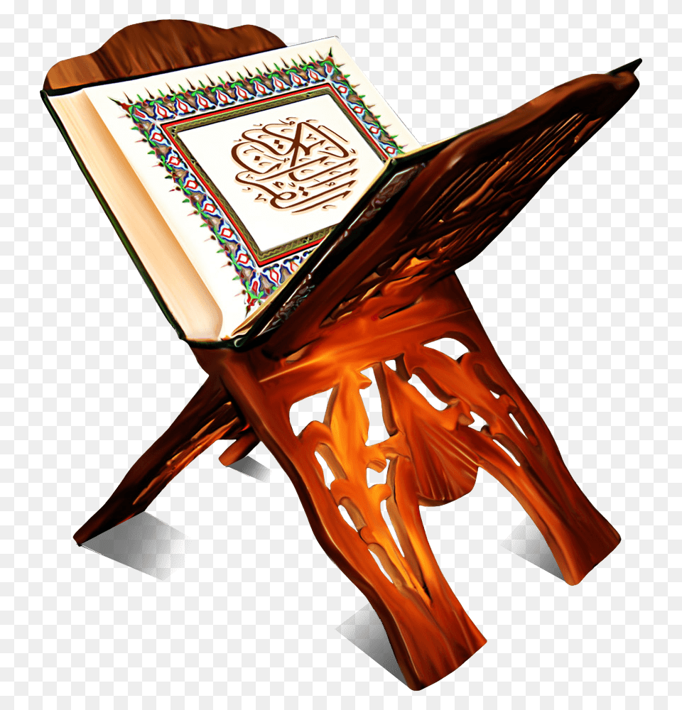 Holy Quran Open, Wood, Furniture, Woman, Person Free Png Download