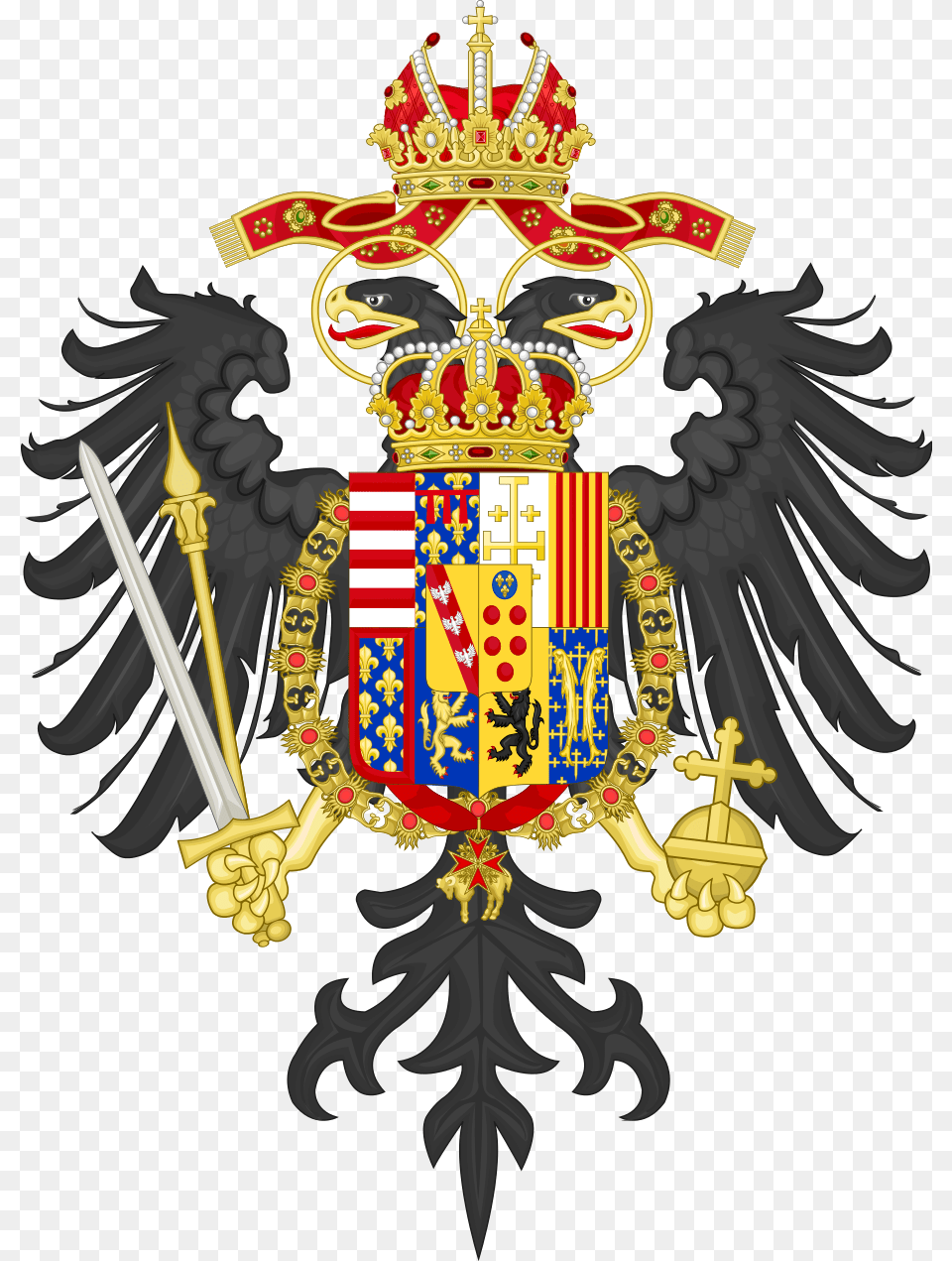 Holy Roman Empire Coat Of Arms, Emblem, Symbol, Adult, Bride Free Png