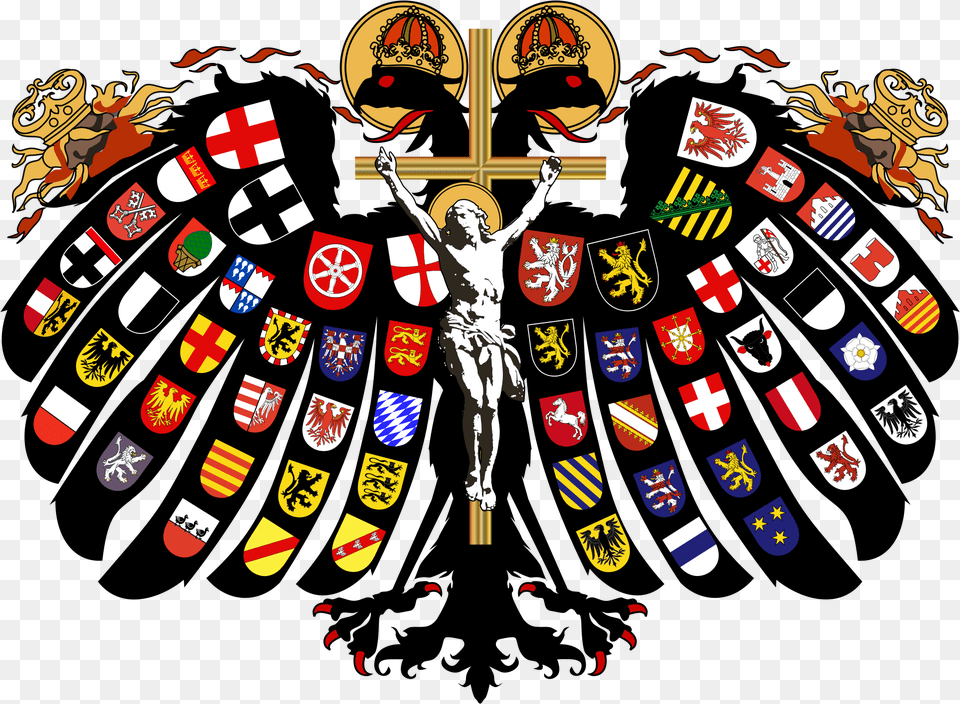 Holy Roman Empire States Flags, Cross, Symbol, Person, Logo Png Image