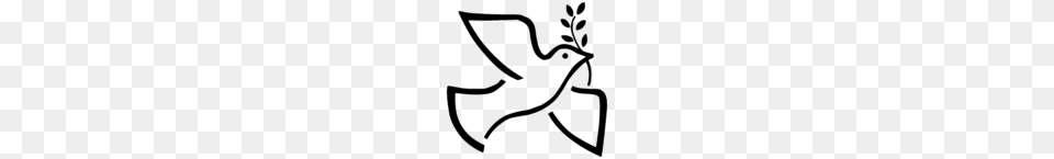 Holy Spirit Dove Clipart Black And White Sunday School, Gray Free Png Download