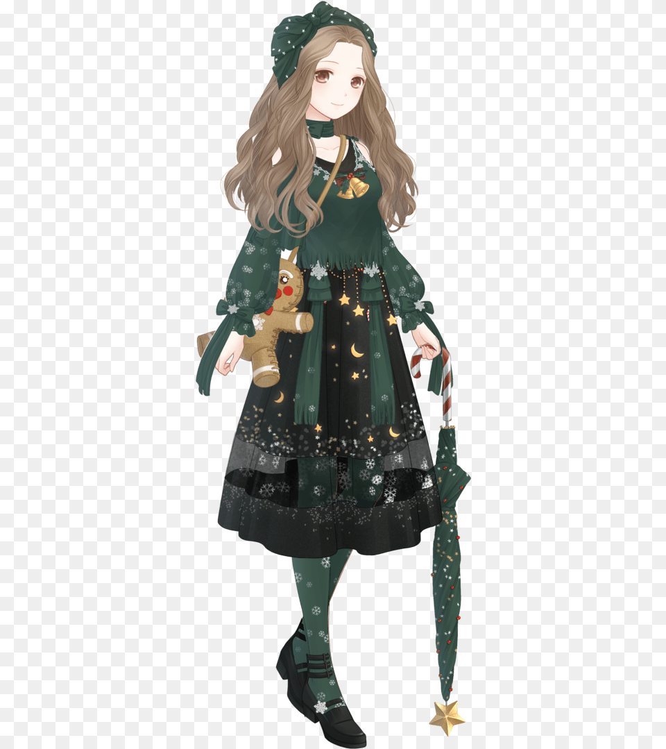 Holy Starry Night Love Nikki Christmas Suits, Clothing, Dress, Person, Sleeve Free Png Download