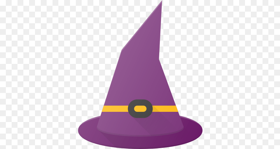 Holyday Halloween Witch Hat Magic Icon Of Halloween Transparent Witch Hat Purple, Clothing, Cone Free Png