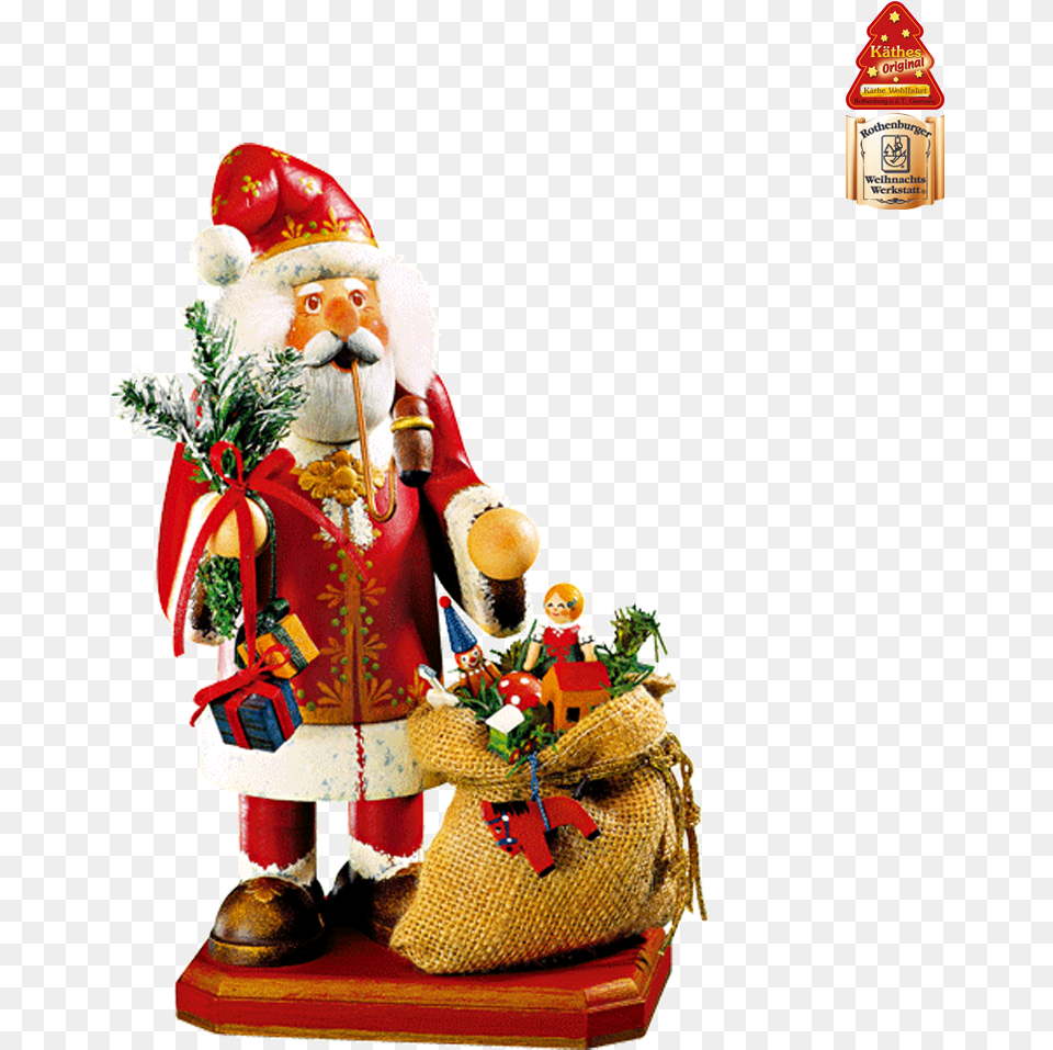 Holzknoddl Vintage Santa Incense Smoker Santa Claus, Nutcracker, Adult, Wedding, Person Free Transparent Png