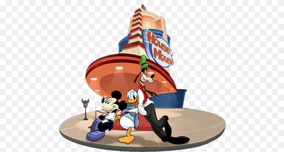 Hom Mickey Donald Goofy House Of Mouse Mickey Donald And Goofy, Book, Comics, Publication Free Png Download