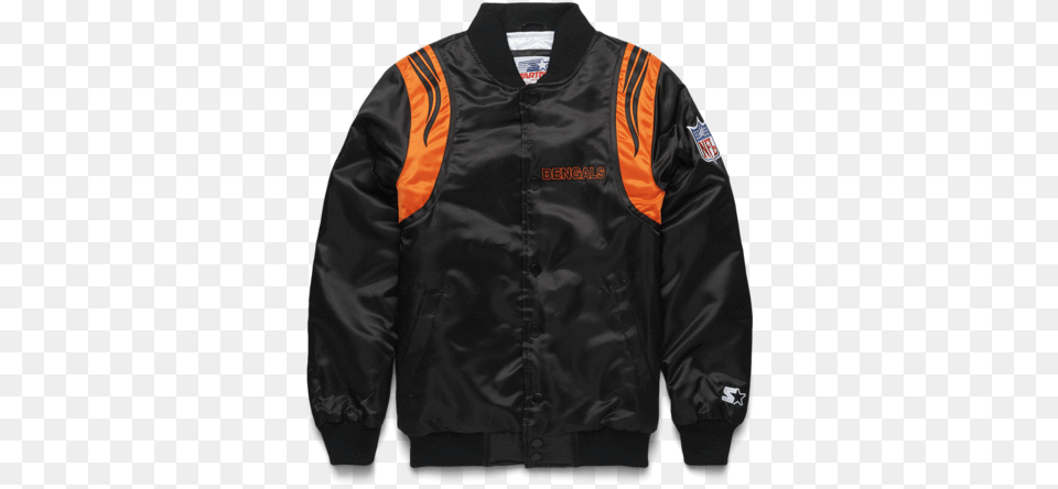 Homage X Starter Bengals Gameday Jacket Cincinnati Sweatshirt, Clothing, Coat Free Png Download