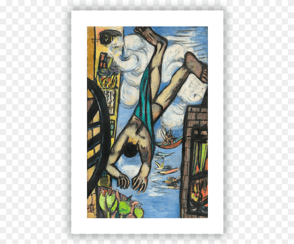 Hombre Cayendotitle Hombre Cayendo Max Beckmann Exile Figures, Art, Modern Art, Painting, Adult Free Png Download