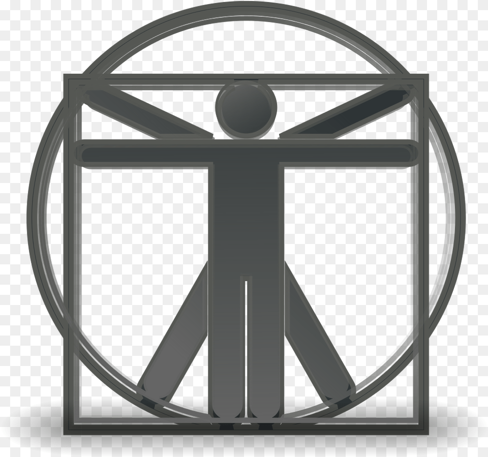 Hombre De Vitruvio Maqueta, Gate, Cross, Symbol Free Transparent Png