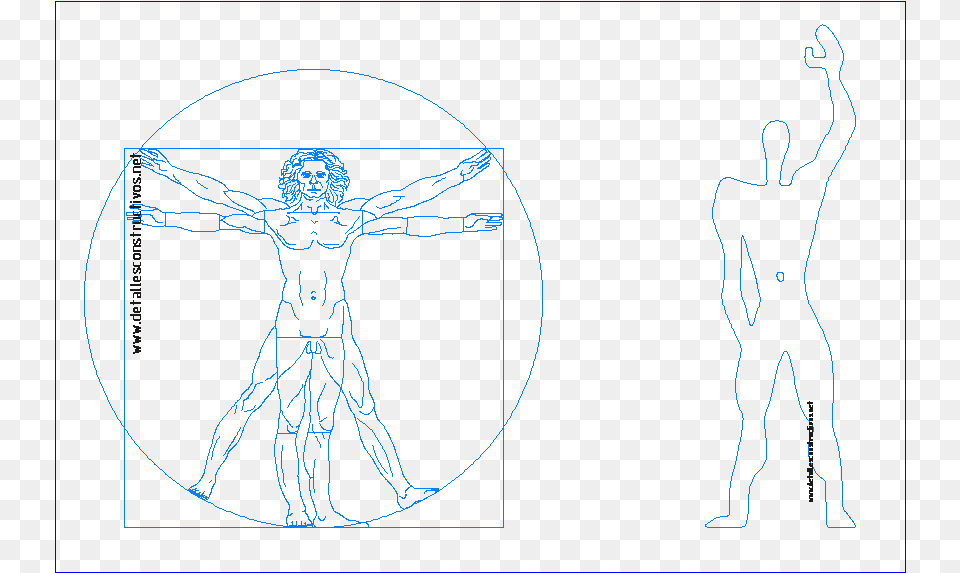 Hombre De Vitruvio Vitruviano Leonardo Da Vinci Modulor Vitruvian Man Modulor, Cross, Symbol, Person Free Transparent Png