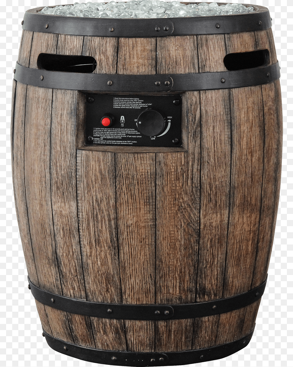 Homcomfort Whiskey Barrel Propane Gas Patio Heater Whiskey Barrel Fire Pit, Keg, Mailbox Png