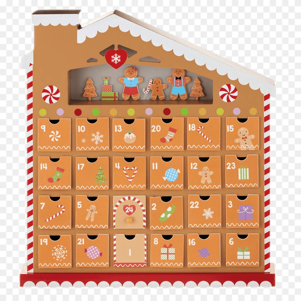 Home Advent Calendar, Cookie, Food, Sweets, Gingerbread Png