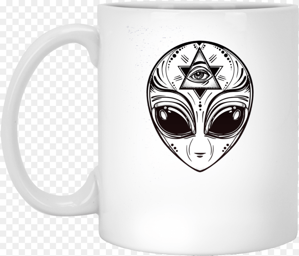 Home Aliens Illuminati Alien Occult Mason All Seeing Alien Illuminati Vector, Cup, Beverage, Coffee, Coffee Cup Png Image