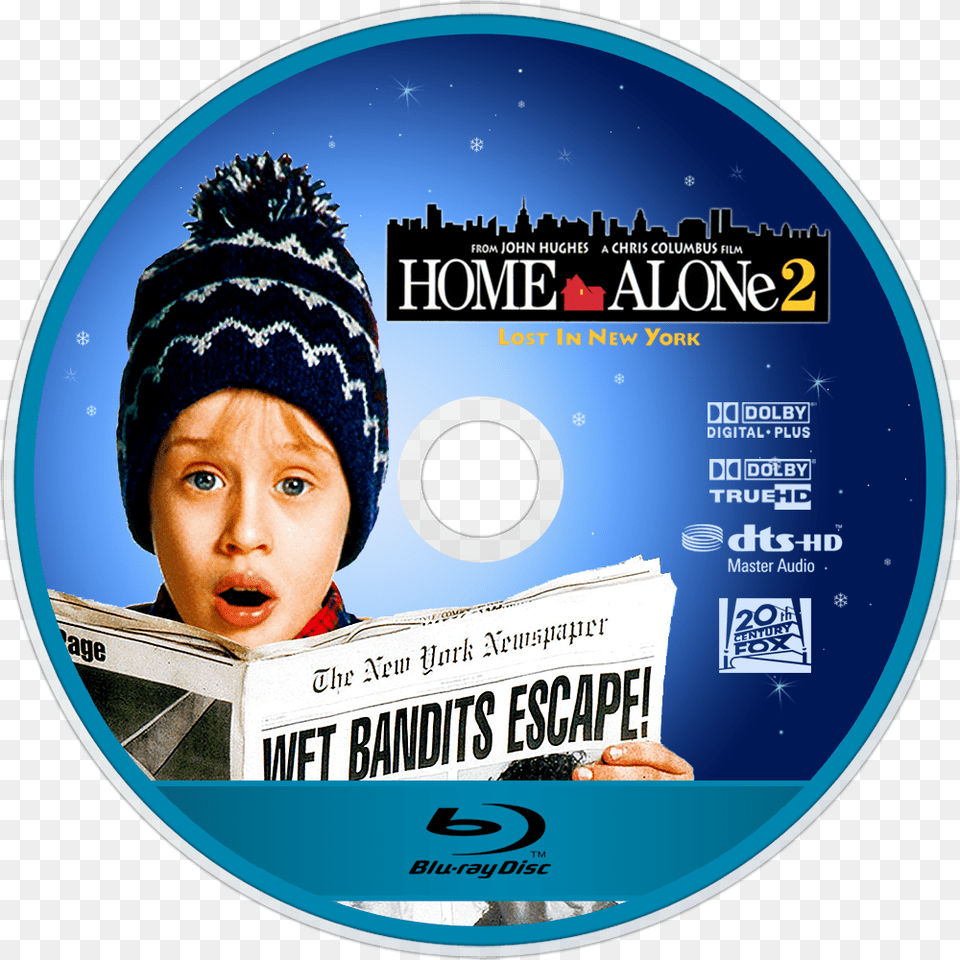 Home Alone 2 Lost In New York 1992 Bluray, Disk, Dvd, Baby, Face Png