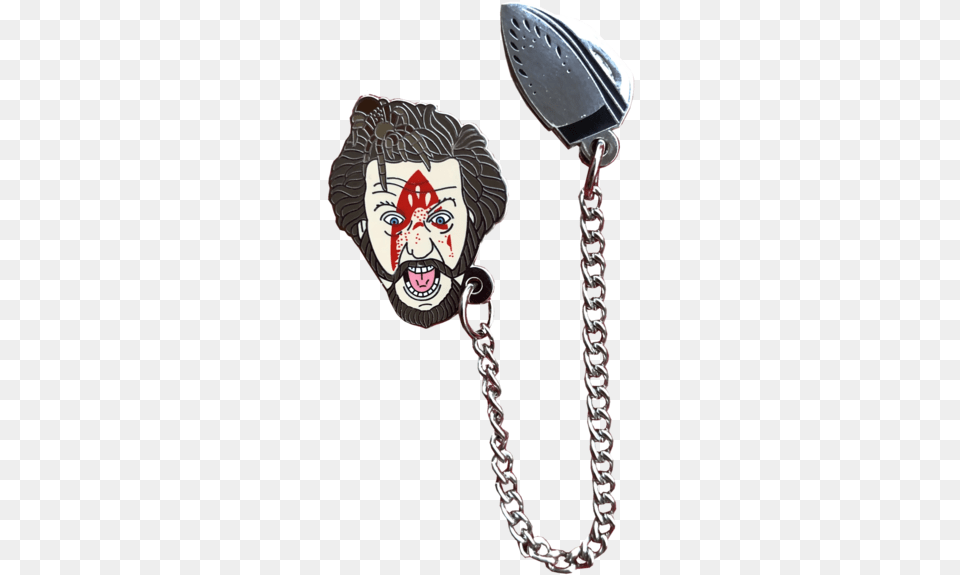 Home Alone Marv Chain Pin Set Chain, Face, Head, Person, Smoke Pipe Png