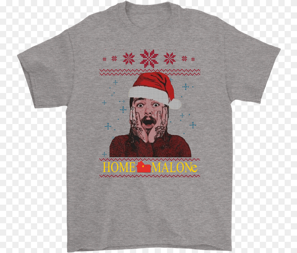 Home Alone Post Malone Christmas Shirts T Shirt Friends Family Guy, T-shirt, Clothing, Person, Man Free Png