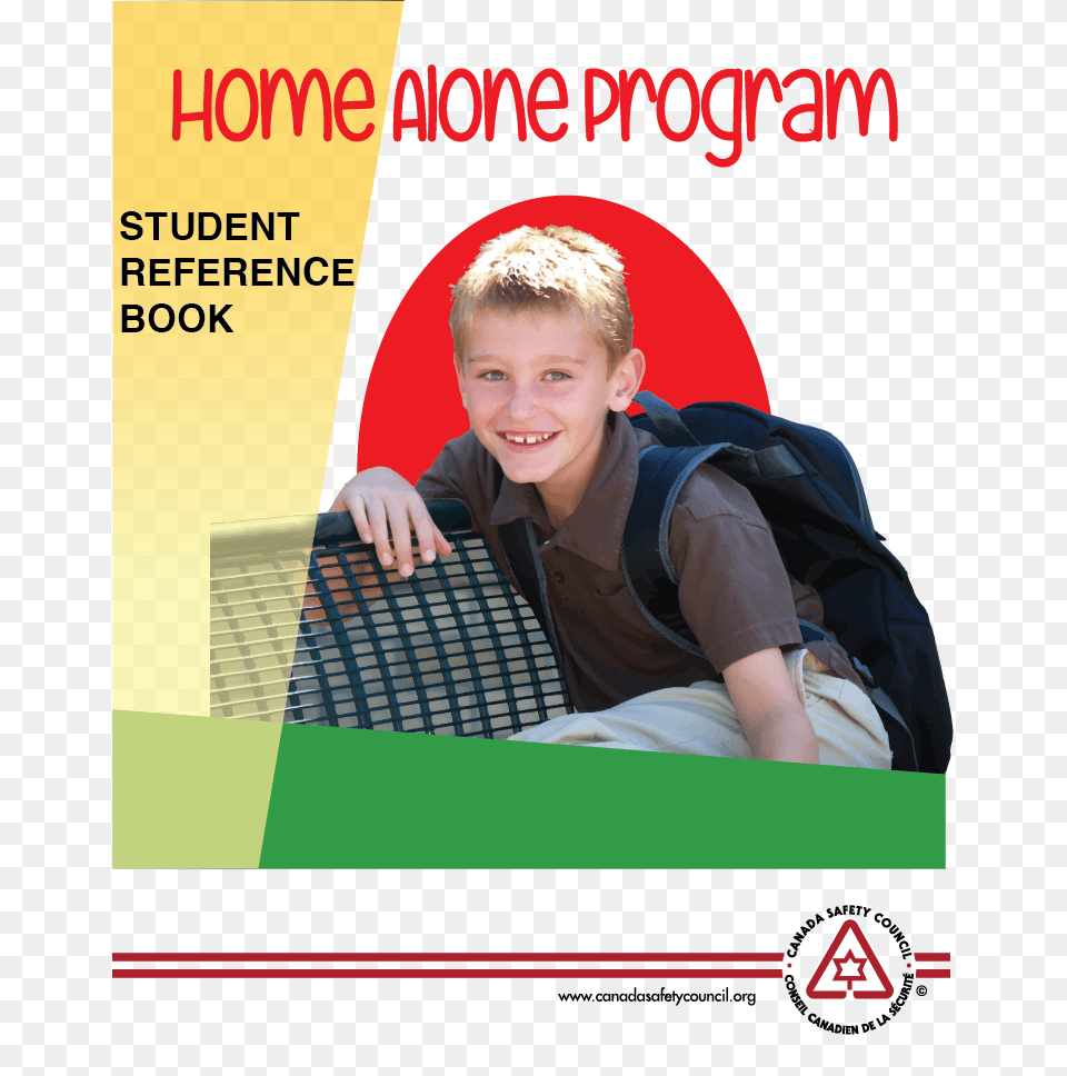 Home Alone Student Reference Books Canada Safety Council, Advertisement, Poster, Boy, Child Png Image