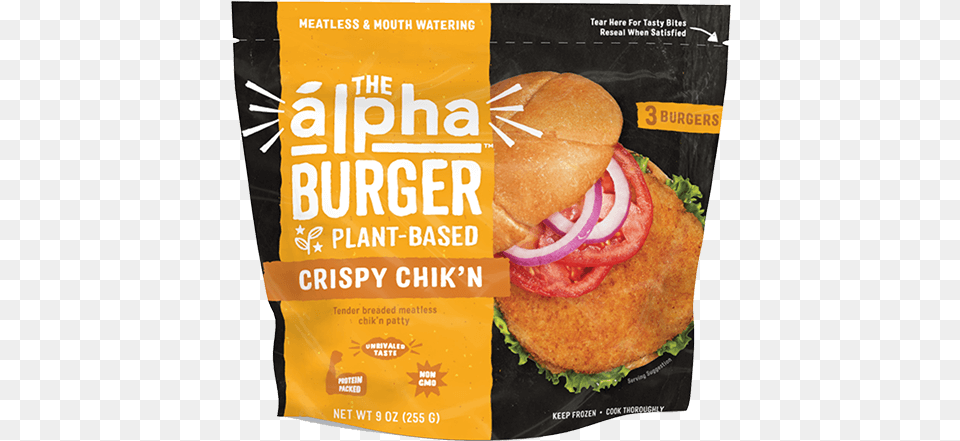 Home Alpha Foods Plant Based Eat Like An Alpha, Advertisement, Burger, Food, Poster Free Png