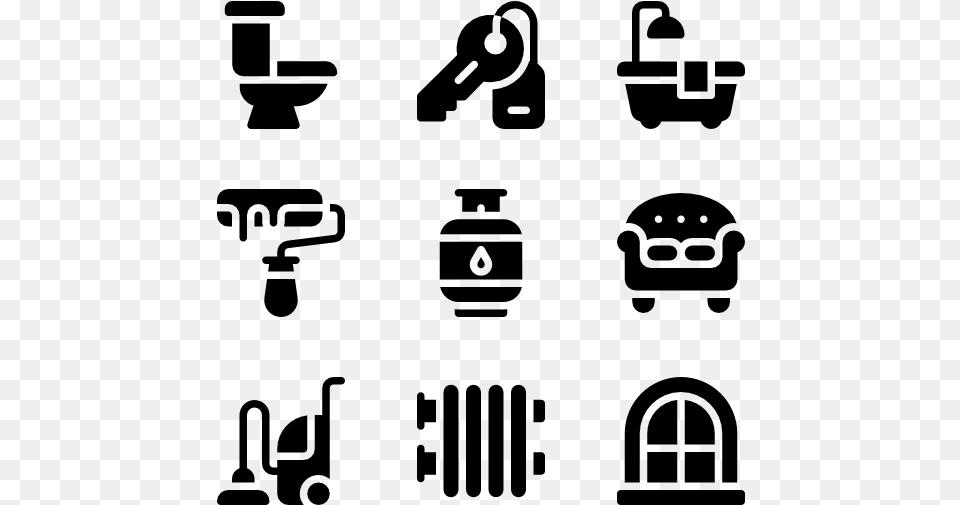 Home Amp Living 50 Icons Gas Icons, Gray Free Png