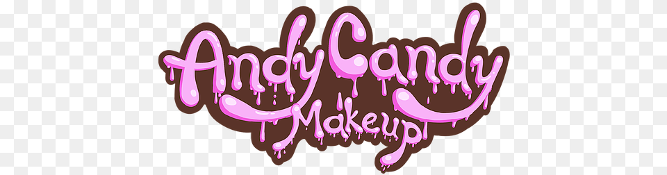 Home Andy Candy Makeup Calligraphy, Purple, Text, Art, Dynamite Png Image
