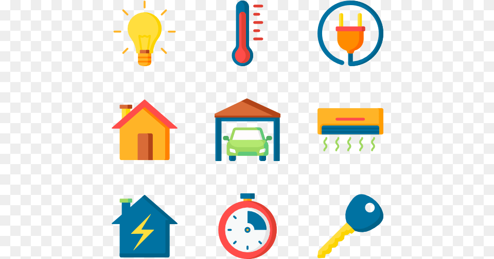 Home Automation Domotic Icons, Light, Car, Transportation, Vehicle Free Transparent Png