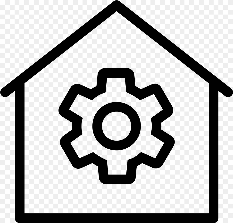 Home Automation Icon, Gray Free Png Download