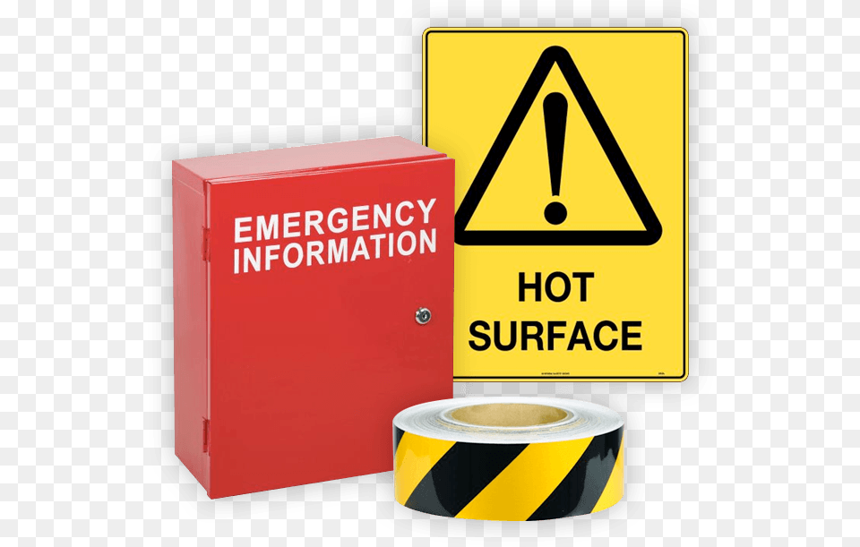 Home Banner 2 Safety Signs Caution Hot Surface Sticker, Tape Png