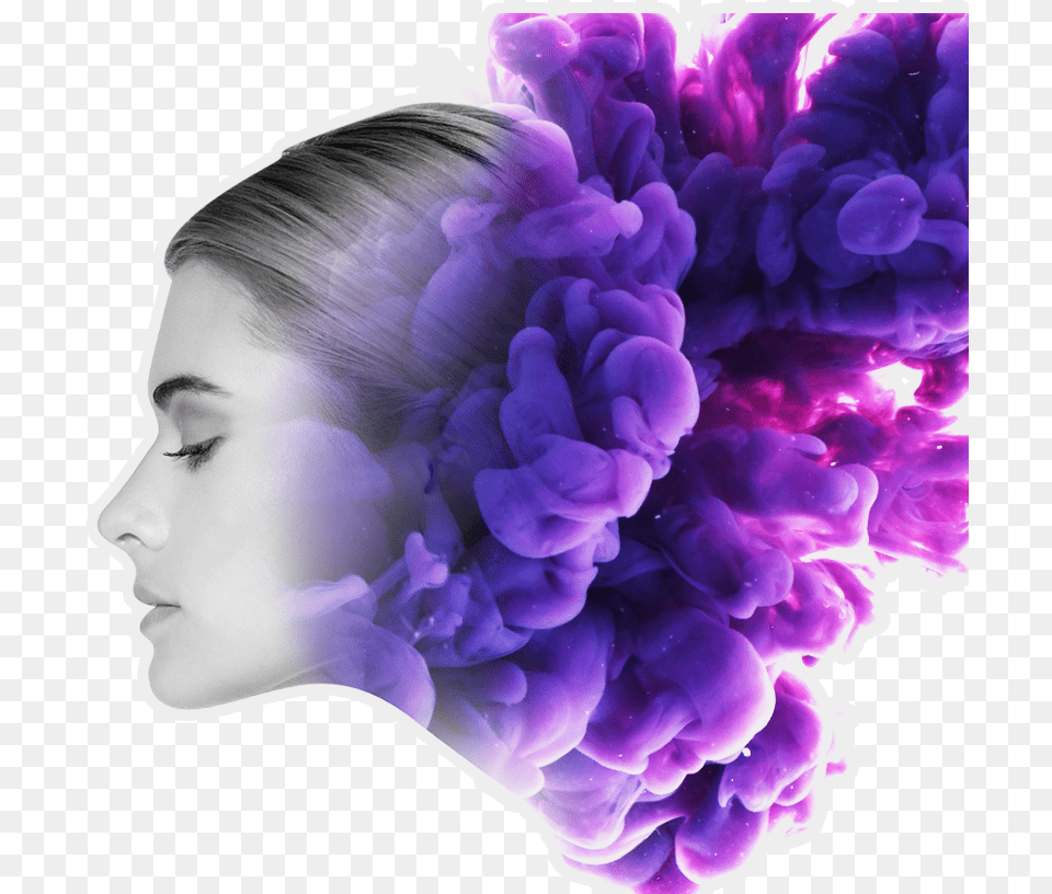 Home Bellaartificialintelligencecom Hair Design, Purple, Face, Head, Person Free Png Download