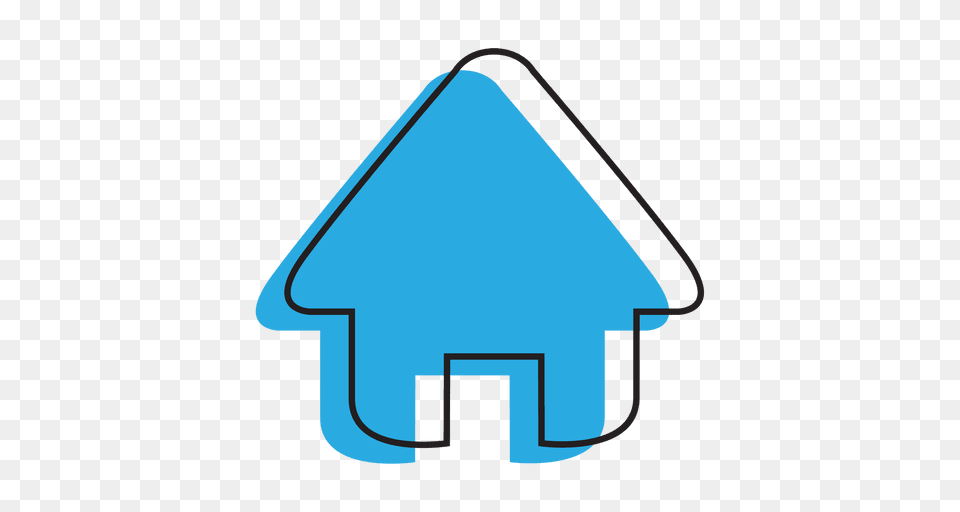 Home Blue House Icon, Bow, Weapon, Symbol Png Image