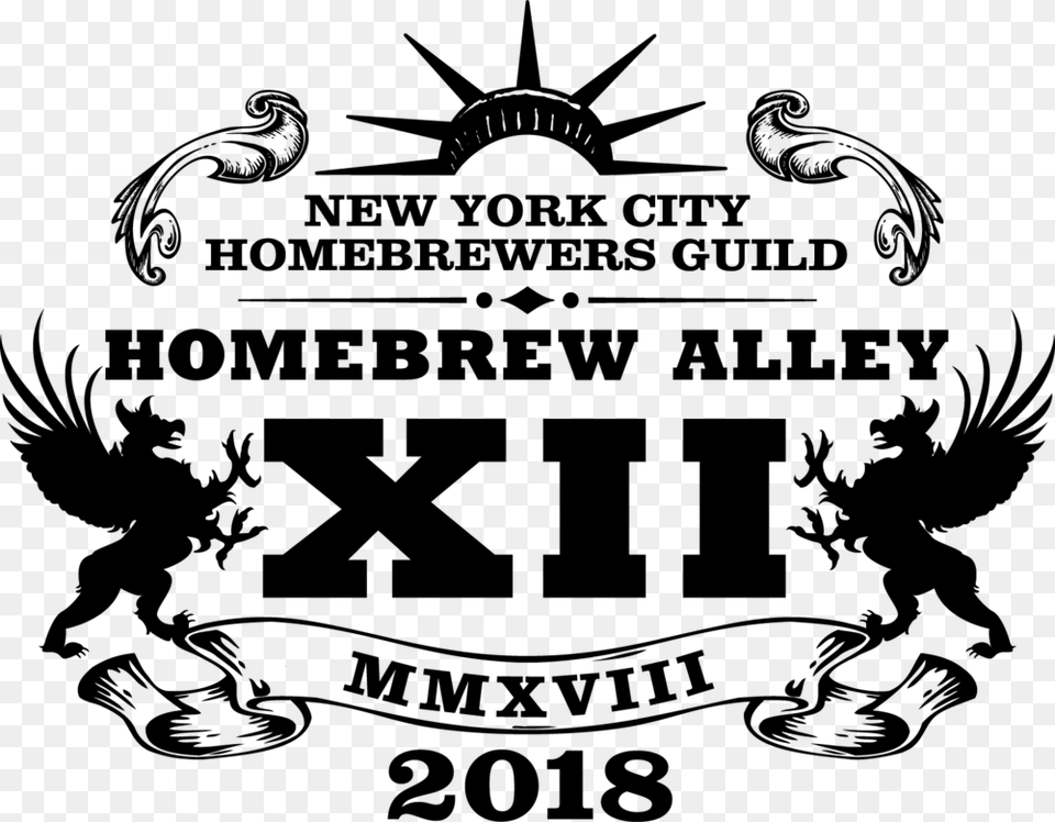 Home Brew Alley Xii Logo 01 Illustration, Gray Free Transparent Png