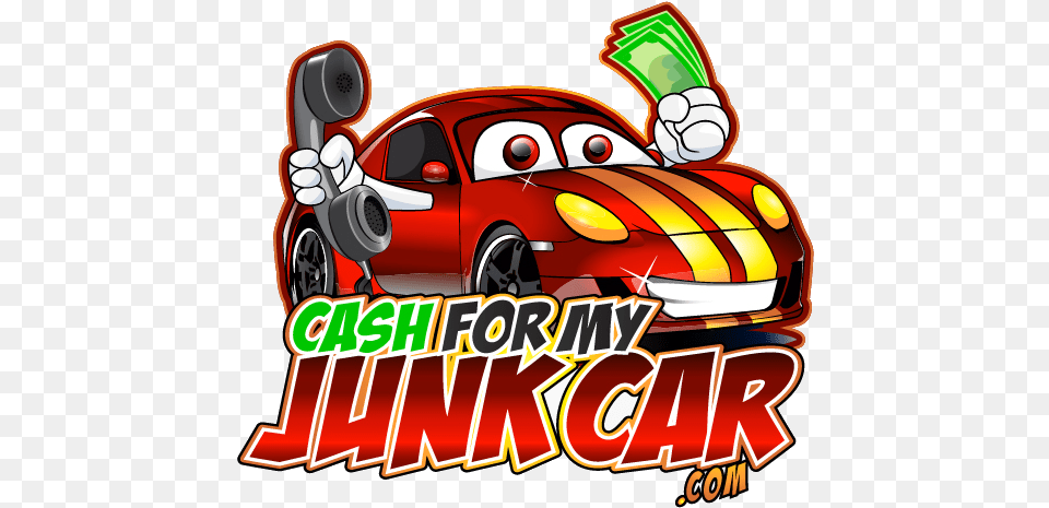 Home Cashformyjunkcar Junk Cash For Cars Logo, Sports Car, Car, Vehicle, Transportation Free Png Download