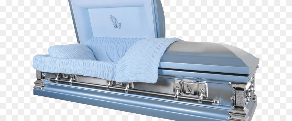 Home Caskets Blue With Praying Hands Casket With Praying Hands, Funeral, Person Free Png Download