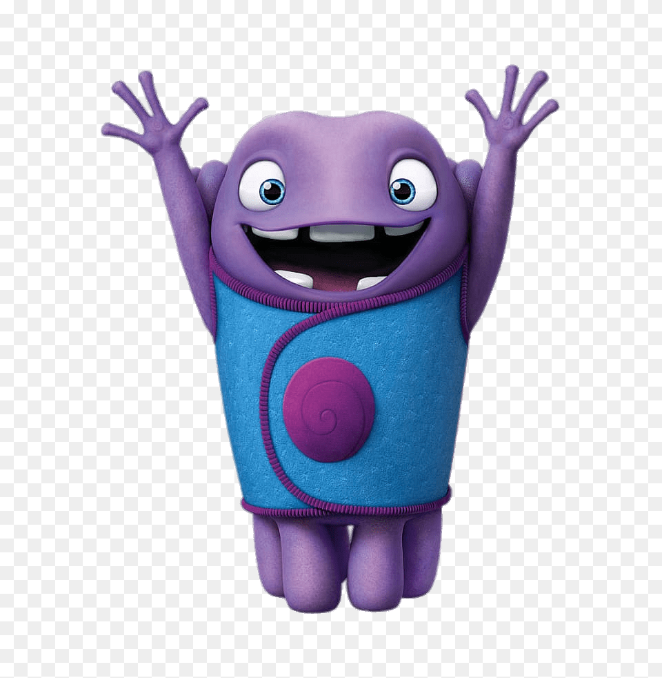 Home Character Happy Oh, Plush, Toy, Purple, Cartoon Free Png