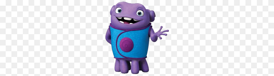 Home Character Oh Saying Hello, Plush, Toy, Purple, Animal Png