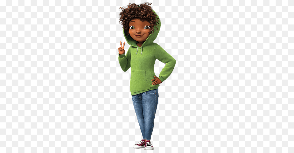 Home Character Tip Tucci Makes Peace Sign, Long Sleeve, Clothing, Sleeve, Sweatshirt Free Png Download