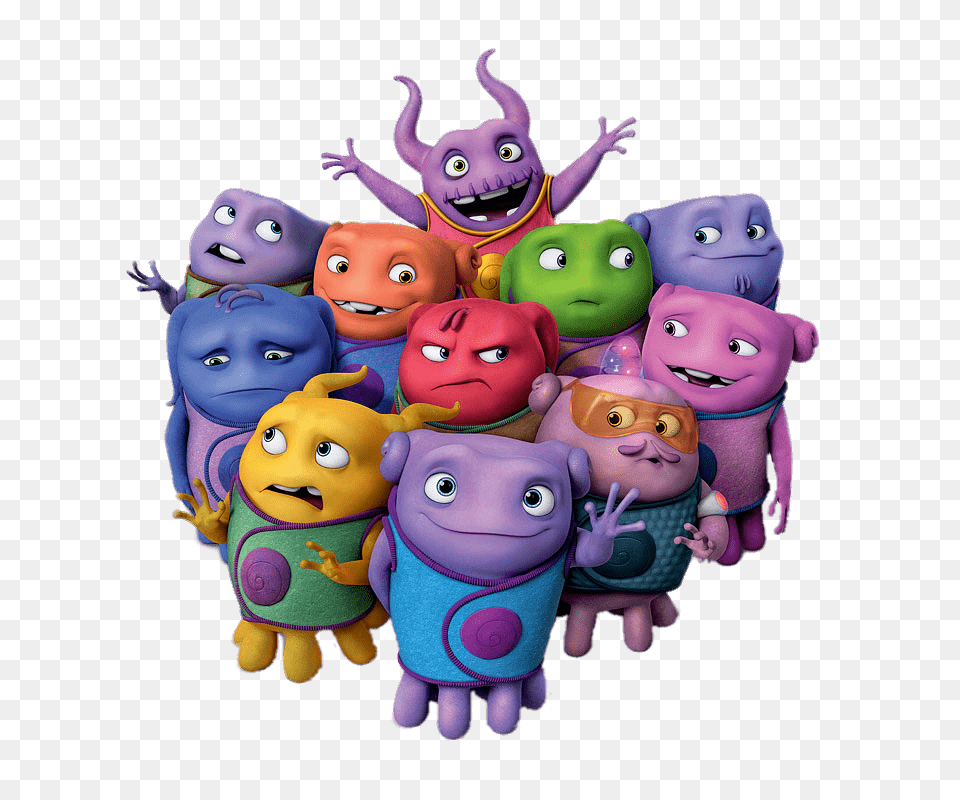Home Characters The Boovs, Plush, Toy, Purple, People Png Image