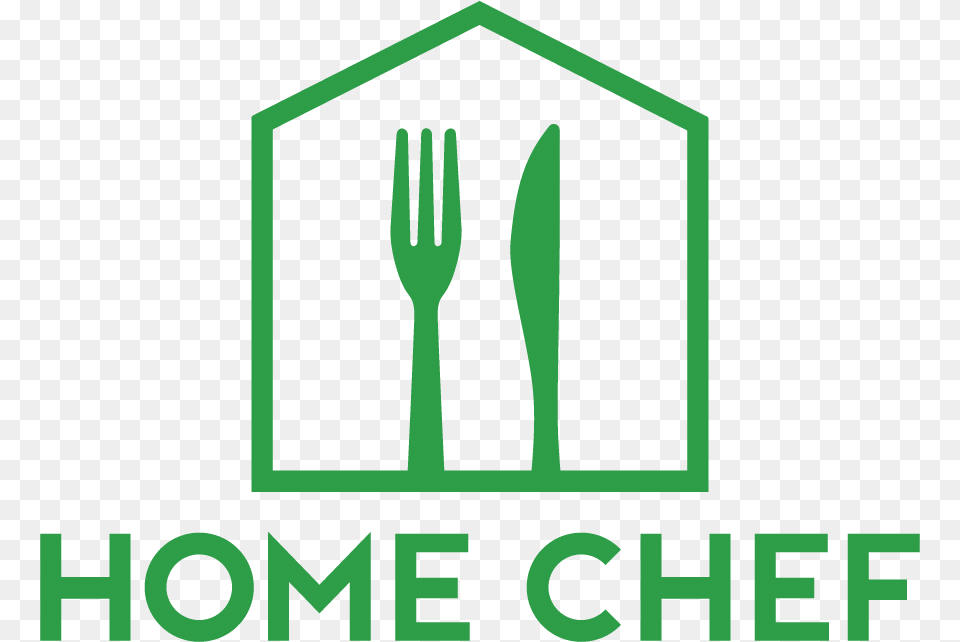 Home Chef Logo, Cutlery, Fork, Green Free Png Download