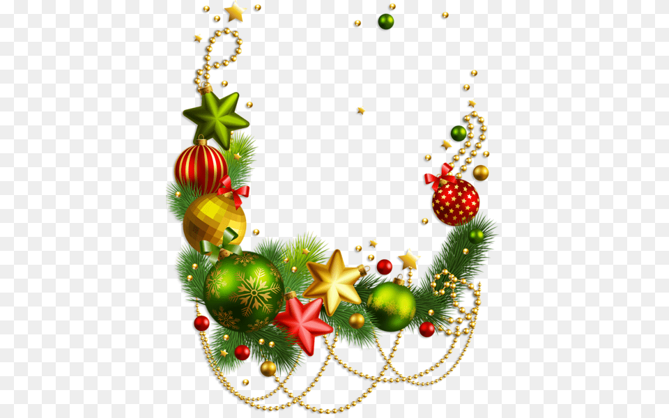 Home Christmas Borders Clipart, Accessories, Jewelry, Necklace, Ornament Free Png Download